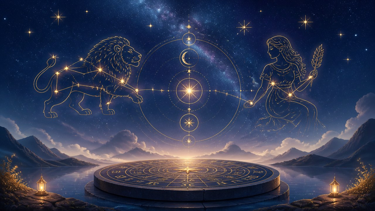 Arte editorial mística sobre Horóscopo do dia de hoje (09/09/2026): previsões dos signos para Quarta-feira