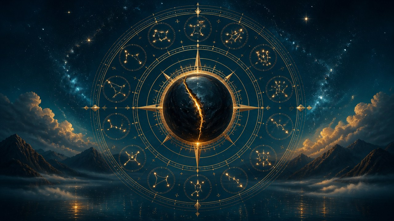 Arte editorial mística sobre O ponto fraco de cada signo