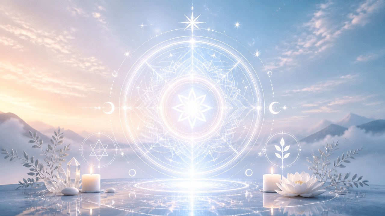 Arte editorial mística sobre O que é a Magia Branca?