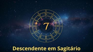 Imagem do mapa astral, em destaque a casa 7 - Descendente em Sagitário.