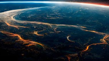 Clfr21 / Pixabay / Canva Imagem aérea de um planeta.