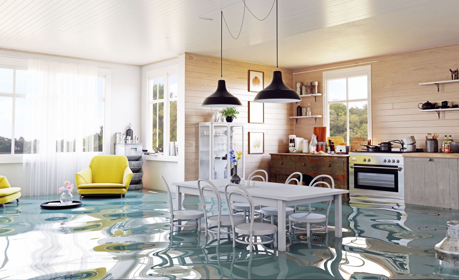 Casa inundada 