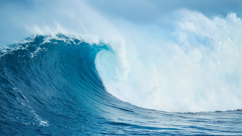 Onda gigante no mar