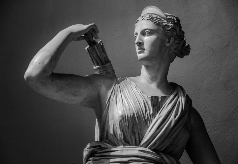 Escultura de Ártemis.