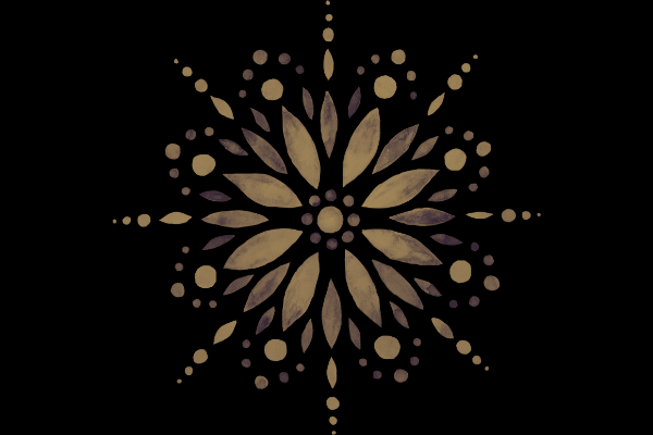 Mandala marrom.