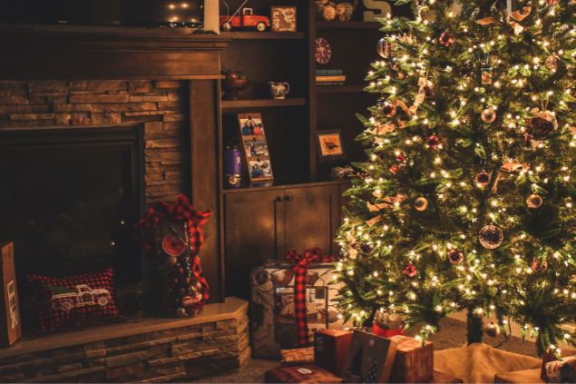 Árvore de natal montada