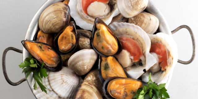 Mariscos na panela