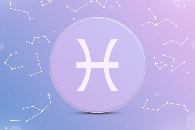 Buffik de Buffik / Canva Imagem do logo do signo de peixes na cor lilás.