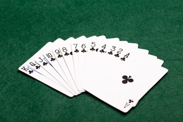 Imagem de todas as cartas do naipe de paus.