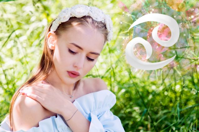 Imagem de uma mulher do signo de câncer