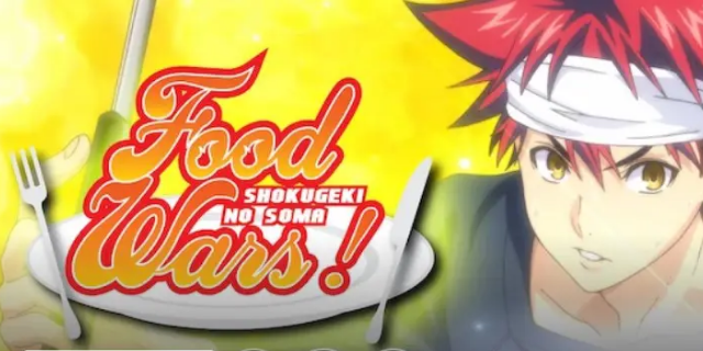 Cena do anime Shokugeki no Souma.