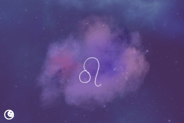 Imagem com o símbolo do signo de Leão