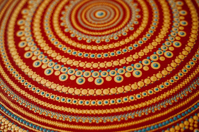 Mandala laranja.