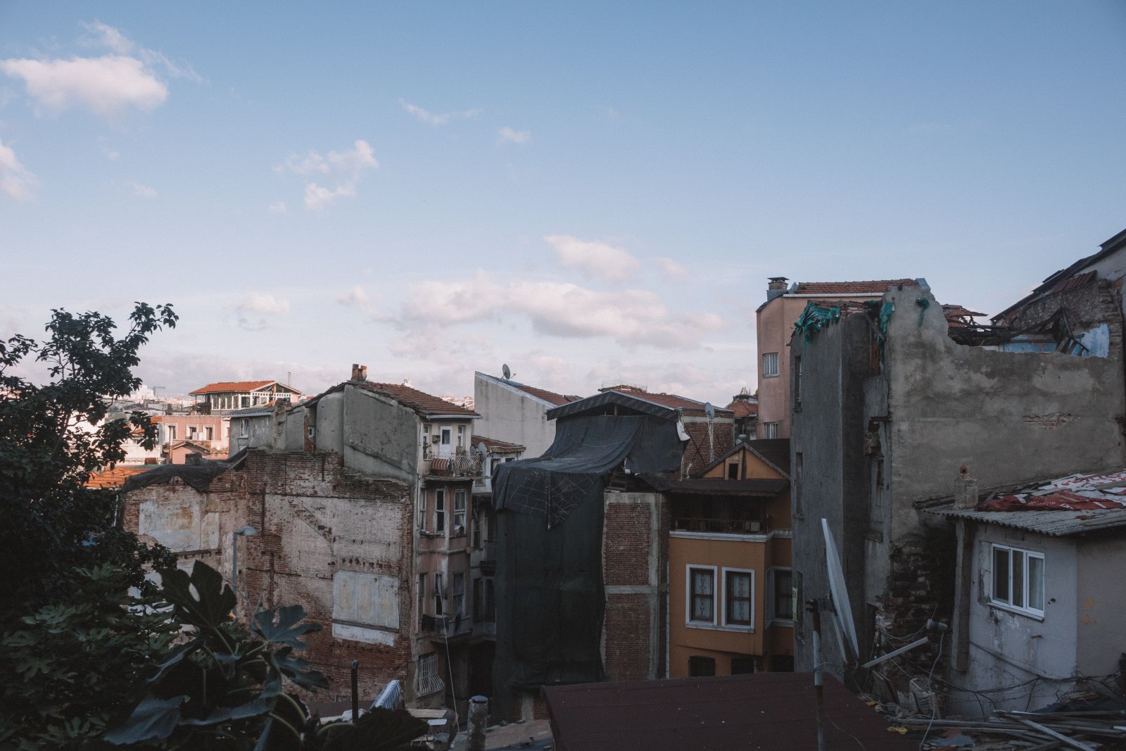 Cidade após um terremoto