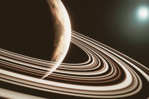 Planeta mostrado parcialmente.