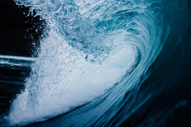Onda do mar.