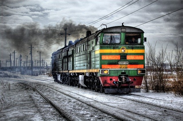 Trem em movimento