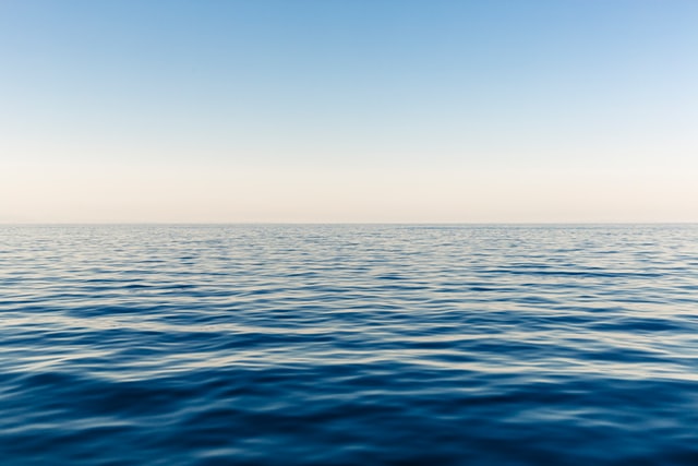 Mar azul.
