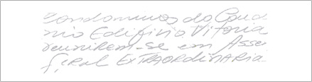 Exemplo Escrita grande