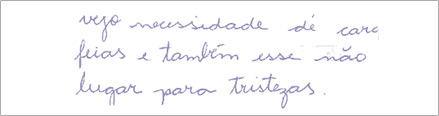 Exemplo Escrita média