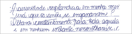 Exemplo Escrita em arcadas