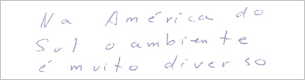 Exemplo Letras muito afastadas