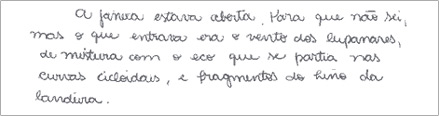 Exemplo Zona superior e inferior ausentes